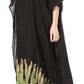 Sakkas Leonor Women's Boho Casual Long Maxi Caftan Dress Kaftan Cover-up LougeWear