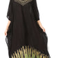 Sakkas Leonor Women's Boho Casual Long Maxi Caftan Dress Kaftan Cover-up LougeWear