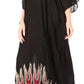 Sakkas Leonor Women's Boho Casual Long Maxi Caftan Dress Kaftan Cover-up LougeWear