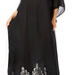 Sakkas Leonor Women's Boho Casual Long Maxi Caftan Dress Kaftan Cover-up LougeWear