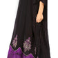 Sakkas Leonor Women's Boho Casual Long Maxi Caftan Dress Kaftan Cover-up LougeWear
