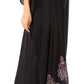 Sakkas Leonor Women's Boho Casual Long Maxi Caftan Dress Kaftan Cover-up LougeWear