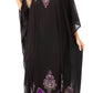 Sakkas Leonor Women's Boho Casual Long Maxi Caftan Dress Kaftan Cover-up LougeWear