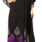 Sakkas Leonor Women's Boho Casual Long Maxi Caftan Dress Kaftan Cover-up LougeWear