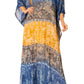 Sakkas Catia Women's Boho-Style Long Maxi Caftan for Lounging and Casual Wear