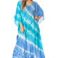 Sakkas Catia Women's Boho-Style Long Maxi Caftan for Lounging and Casual Wear