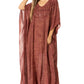 Sakkas Catia Women's Boho-Style Long Maxi Caftan for Lounging and Casual Wear