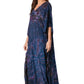 Sakkas Catia Women's Boho-Style Long Maxi Caftan for Lounging and Casual Wear
