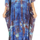 Sakkas Catia Women's Boho-Style Long Maxi Caftan for Lounging and Casual Wear