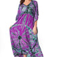 Sakkas Catia Women's Boho-Style Long Maxi Caftan for Lounging and Casual Wear