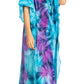 Sakkas Pilar Petite Women's Beach Maxi Caftan Dress in Short Sleeve Casual Style