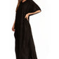 Sakkas Pilar Petite Women's Beach Maxi Caftan Dress in Short Sleeve Casual Style
