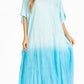 Sakkas Pilar Petite Women's Beach Maxi Caftan Dress in Short Sleeve Casual Style