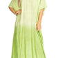 Sakkas Pilar Petite Women's Beach Maxi Caftan Dress in Short Sleeve Casual Style