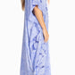 Sakkas Pilar Petite Women's Beach Maxi Caftan Dress in Short Sleeve Casual Style