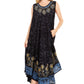 Sakkas Starlight Second Tie Dye Caftan Dress: Women's Beach Cover Up