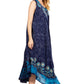 Sakkas Starlight Second Tie Dye Caftan Dress: Women's Beach Cover Up