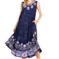 Sakkas Starlight Second Tie Dye Caftan Dress: Women's Beach Cover Up