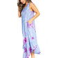 Sakkas Starlight Second Tie Dye Caftan Dress: Women's Beach Cover Up