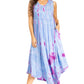 Sakkas Starlight Second Tie Dye Caftan Dress: Women's Beach Cover Up