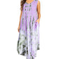 Sakkas Starlight Second Tie Dye Caftan Dress: Women's Beach Cover Up