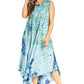 Sakkas Starlight Second Tie Dye Caftan Dress: Women's Beach Cover Up