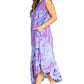 Sakkas Starlight Second Tie Dye Caftan Dress: Women's Beach Cover Up
