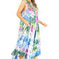 Sakkas Starlight Third Tie Dye Caftan Dress: Women's Beach Cover Up
