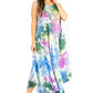 Sakkas Starlight Third Tie Dye Caftan Dress: Women's Beach Cover Up