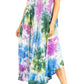 Sakkas Starlight Third Tie Dye Caftan Dress: Women's Beach Cover Up