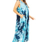 Sakkas Starlight Third Tie Dye Caftan Dress: Women's Beach Cover Up