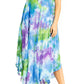 Sakkas Starlight Third Tie Dye Caftan Dress: Women's Beach Cover Up