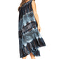 Sakkas Starlight Third Tie Dye Caftan Dress: Women's Beach Cover Up