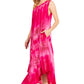 Sakkas Starlight Third Tie Dye Caftan Dress: Women's Beach Cover Up