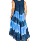 Sakkas Starlight Third Tie Dye Caftan Dress: Women's Beach Cover Up