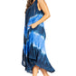 Sakkas Starlight Third Tie Dye Caftan Dress: Women's Beach Cover Up