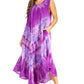 Sakkas Starlight Third Tie Dye Caftan Dress: Women's Beach Cover Up