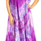 Sakkas Starlight Third Tie Dye Caftan Dress: Women's Beach Cover Up