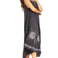 Sakkas Starlight Fourth Women's Tie Dye Caftan Tank Dress/Cover Up  Beach Kaftan
