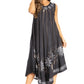 Sakkas Starlight Fourth Women's Tie Dye Caftan Tank Dress/Cover Up  Beach Kaftan