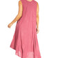 Sakkas Starlight Fourth Women's Tie Dye Caftan Tank Dress/Cover Up  Beach Kaftan