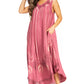Sakkas Starlight Fourth Women's Tie Dye Caftan Tank Dress/Cover Up  Beach Kaftan