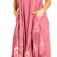 Sakkas Starlight Fourth Women's Tie Dye Caftan Tank Dress/Cover Up  Beach Kaftan