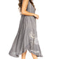 Sakkas Starlight Fourth Women's Tie Dye Caftan Tank Dress/Cover Up  Beach Kaftan