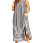 Sakkas Starlight Fourth Women's Tie Dye Caftan Tank Dress/Cover Up  Beach Kaftan