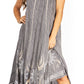 Sakkas Starlight Fourth Women's Tie Dye Caftan Tank Dress/Cover Up  Beach Kaftan