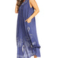 Sakkas Starlight Fourth Women's Tie Dye Caftan Tank Dress/Cover Up  Beach Kaftan