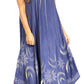 Sakkas Starlight Fourth Women's Tie Dye Caftan Tank Dress/Cover Up  Beach Kaftan