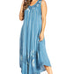Sakkas Starlight Fourth Women's Tie Dye Caftan Tank Dress/Cover Up  Beach Kaftan