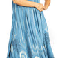 Sakkas Starlight Fourth Women's Tie Dye Caftan Tank Dress/Cover Up  Beach Kaftan
